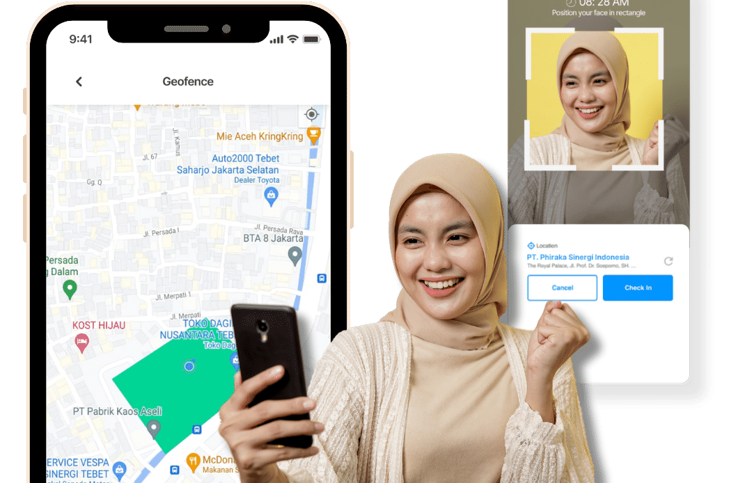 geotagging untuk absensi memastikan posisi karyawan