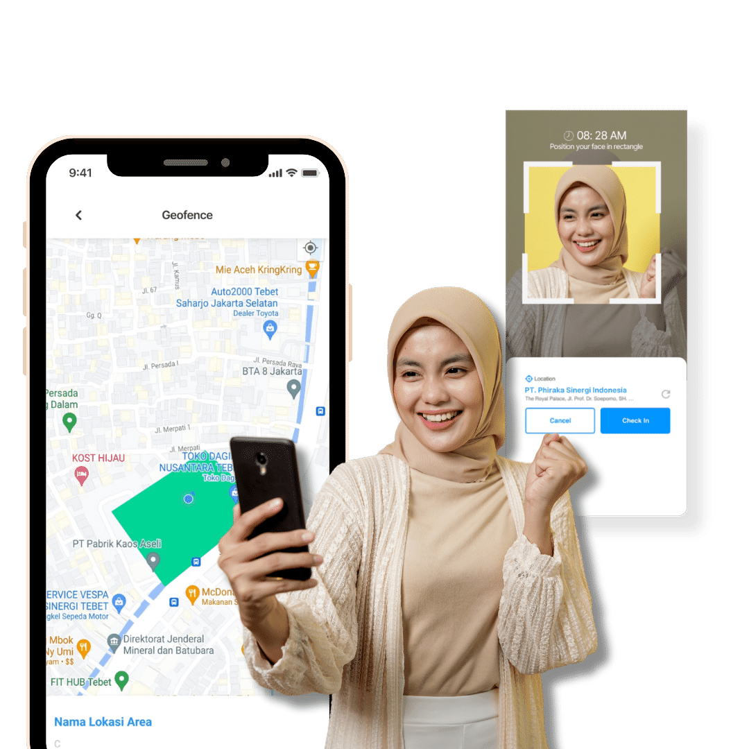 geotagging untuk absensi memastikan posisi karyawan bisa mengikuti area hotel