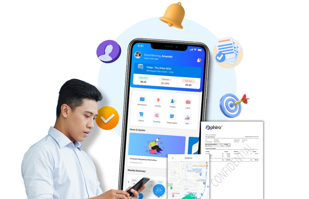 software HR mudahkan karyawan melakukan absensi sampai persetujuan